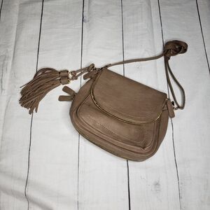 MMS Design Studio taupe shoulder bag rounded